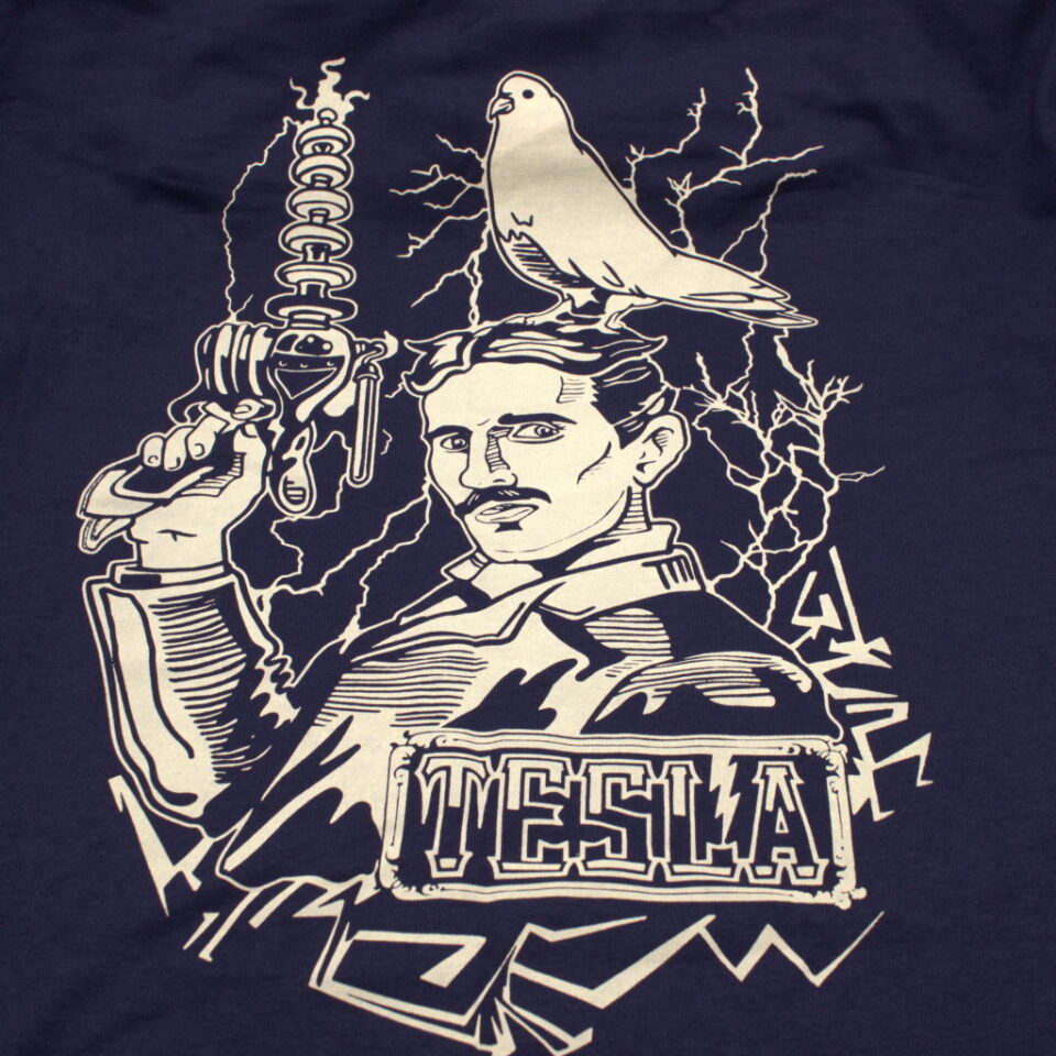 Nikola Tesla Tshirt Homme Grand Retro Relics France