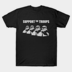 T Shirt L Support The Troops