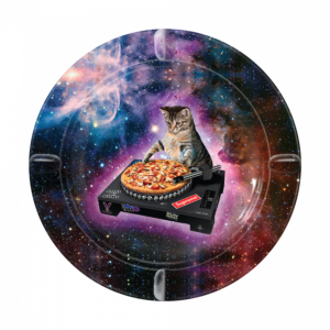 Tin Ashtray Cosmic Cat