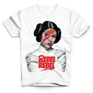 T Shirt Leia Rebel Rebel Homme Blanc