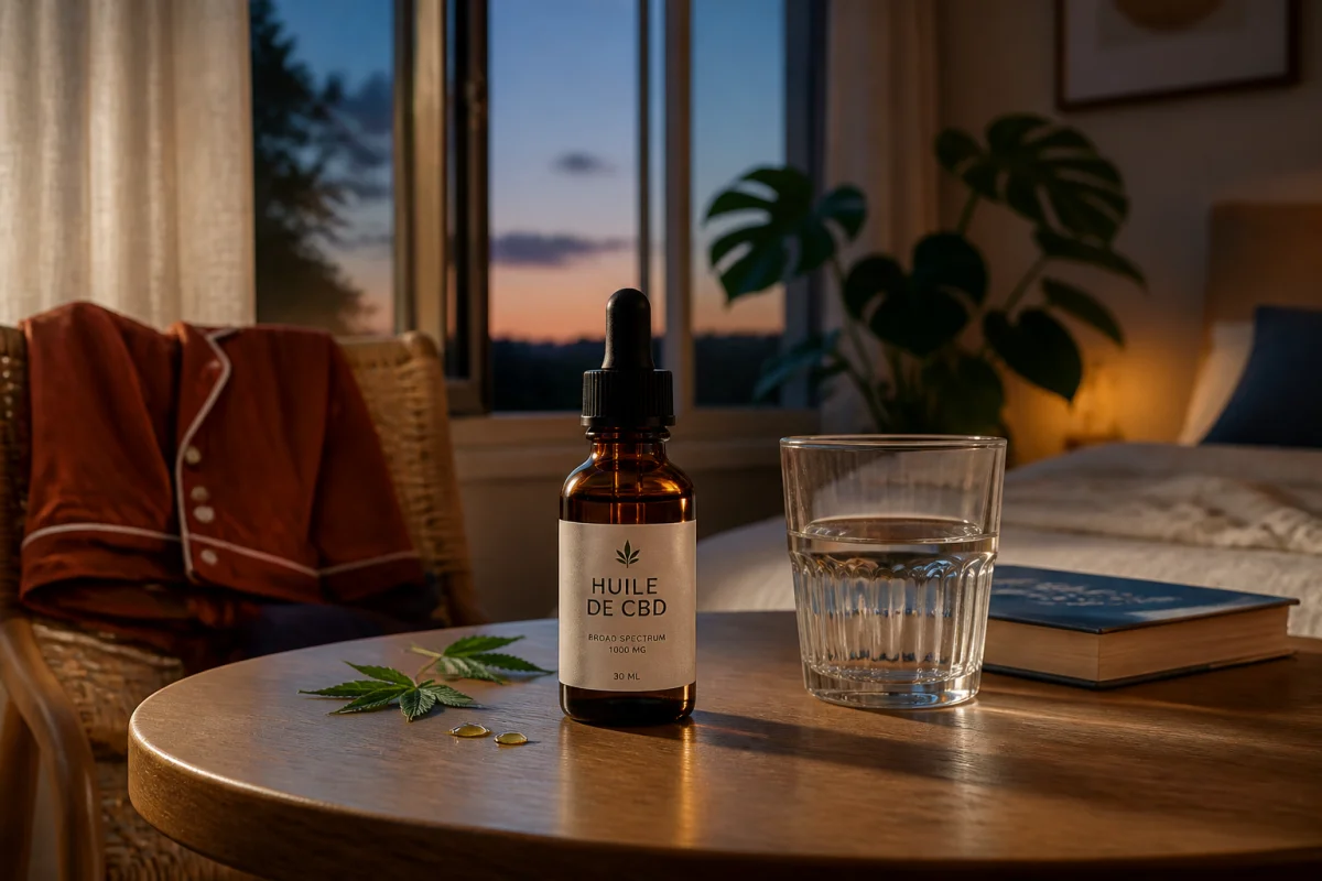 CBD et routine du soir pour mieux dormir
